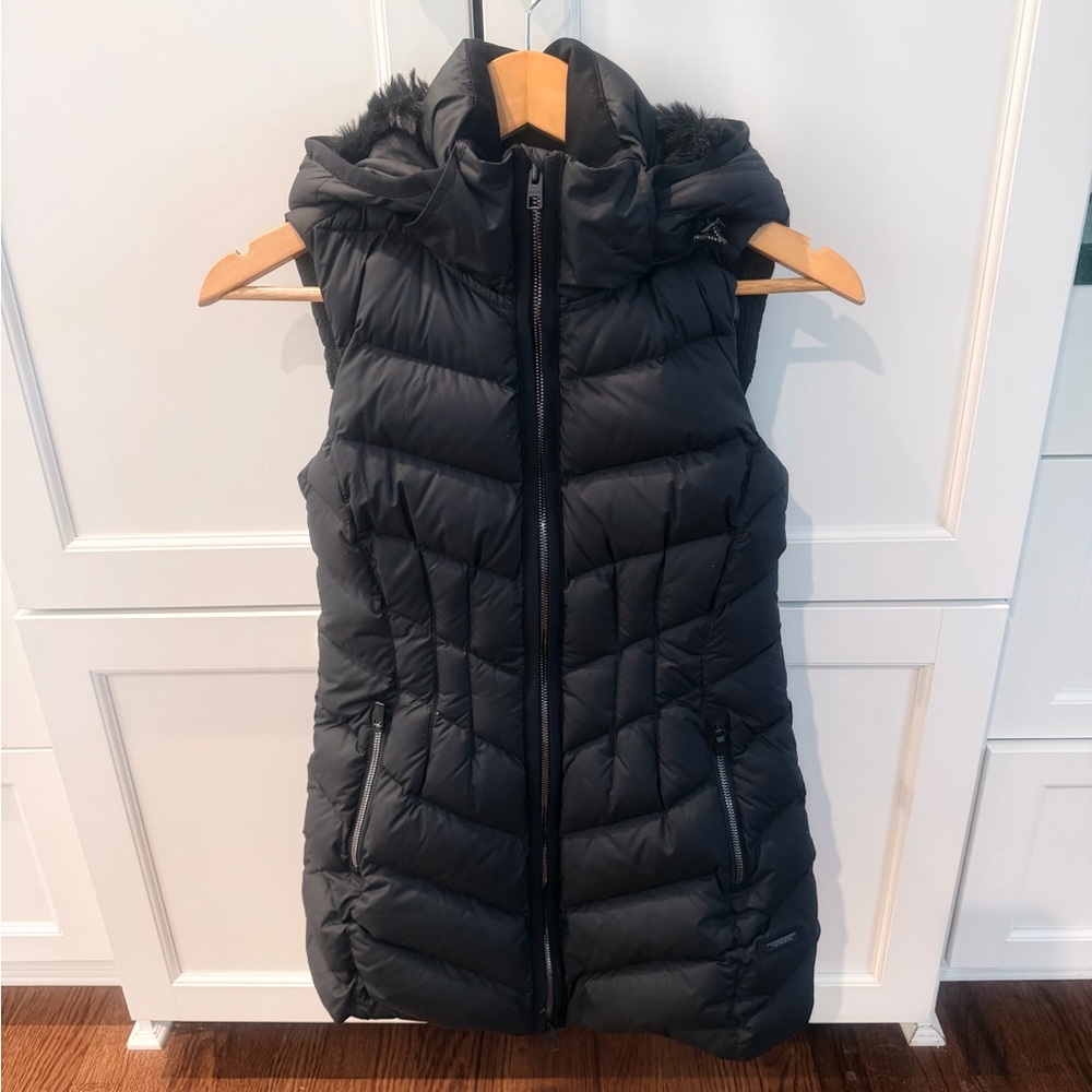 Athleta Black Quilted Vest
